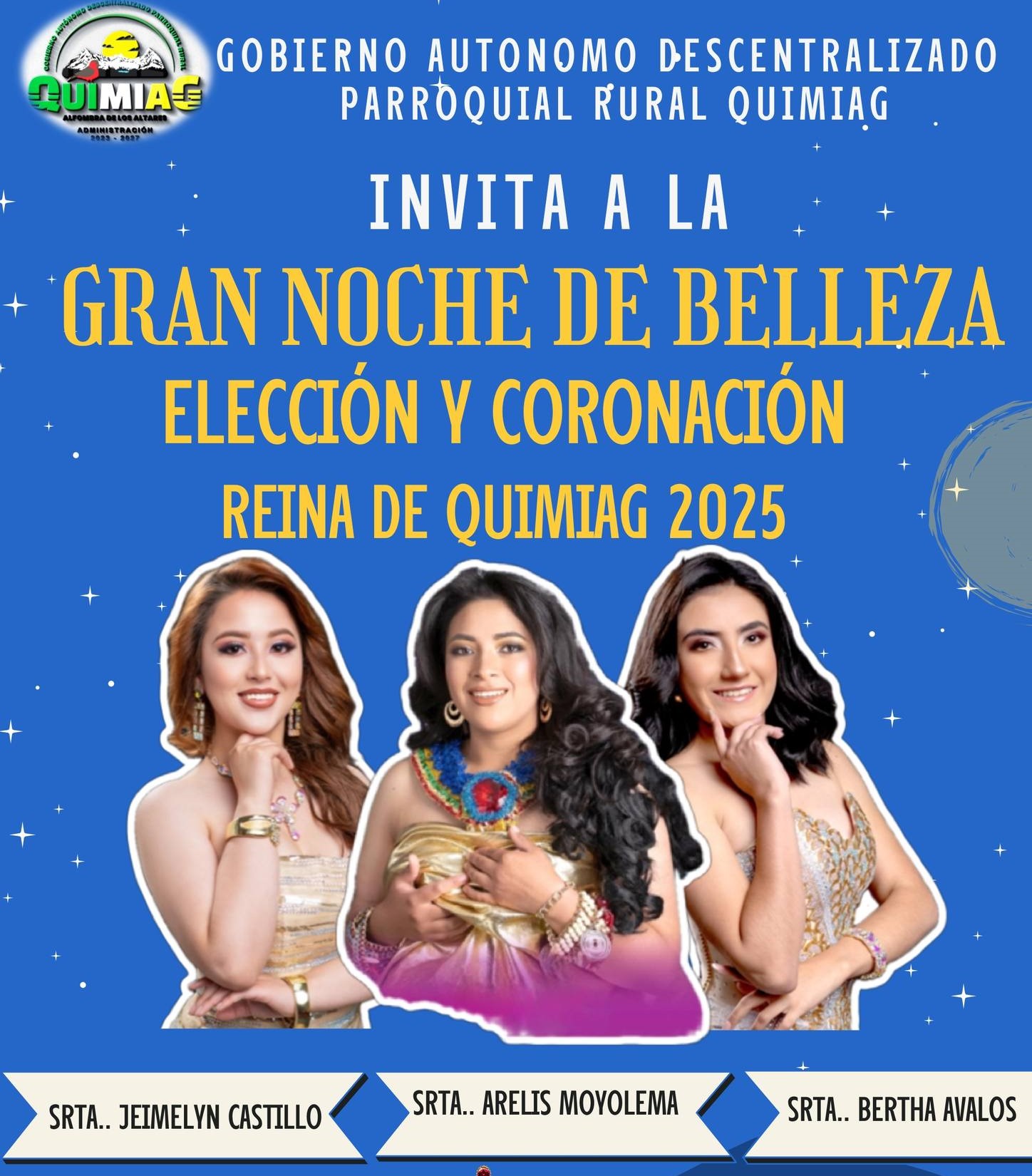Candidatas a Reina de Quimiag 2025