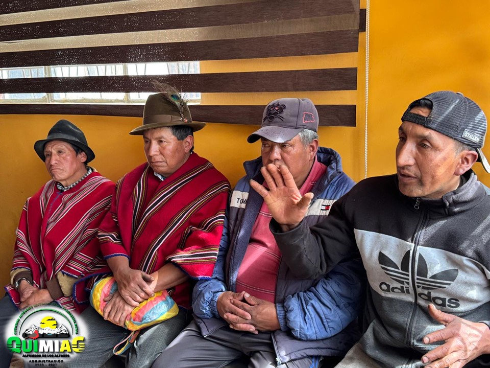 GAD Quimiag socializa avances del asfaltado Quimiag-Chañag y plan de mejoramiento vial con el sector norte